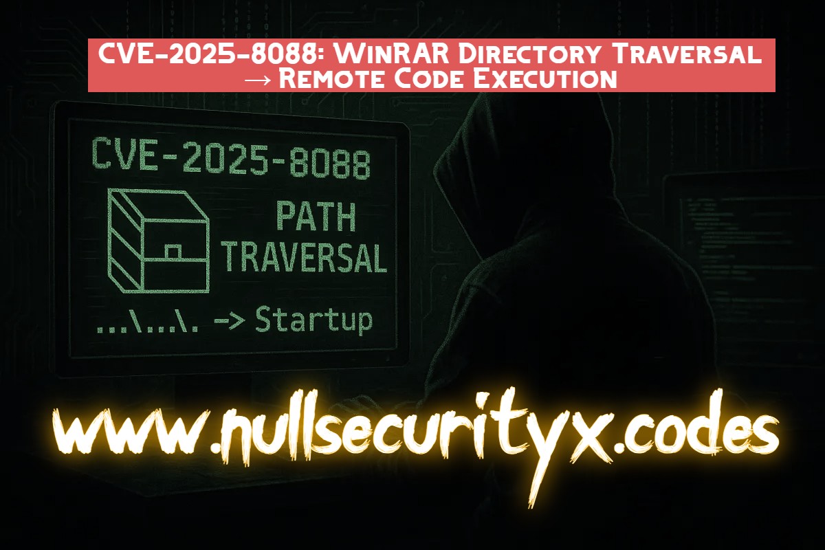 CVE-2025-8088: WinRAR Directory Traversal RCE