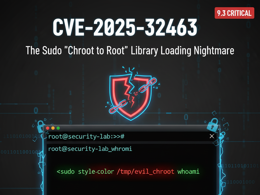 CVE-2025-32463 — Sudo --chroot Local Privilege Escalation: Hacker's Deep Dive